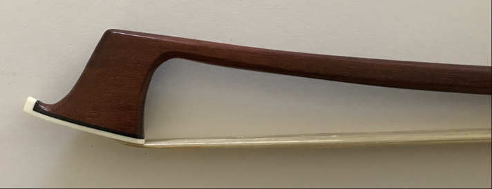 Tip view of #36 cello bow by Jeffrey Krieger