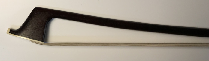 Tip view of #38 cello bow by Jeffrey Krieger