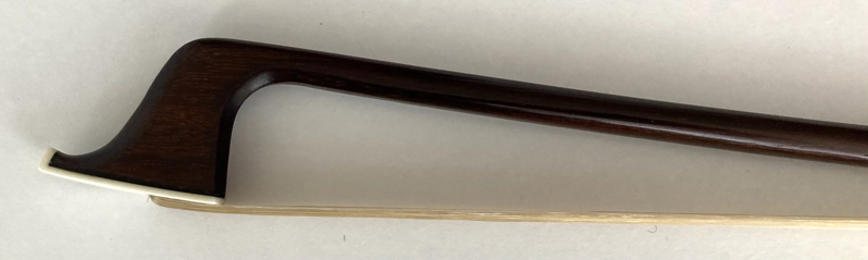 Tip view of #39 cello bow by Jeffrey Krieger