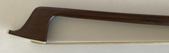 Tip view of #43 cello bow by Jeffrey Krieger