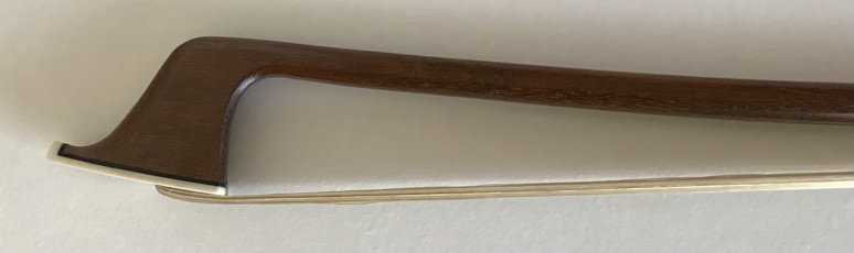 Tip view of #44 cello bow by Jeffrey Krieger