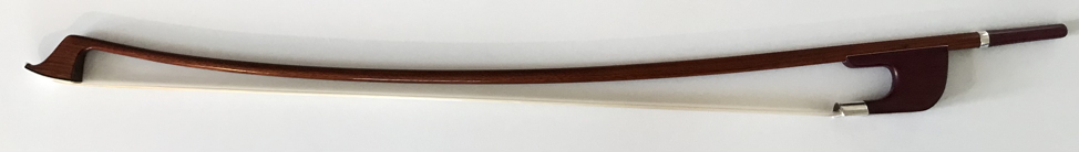 Full view of #24 German bass bow by Jeffrey Krieger